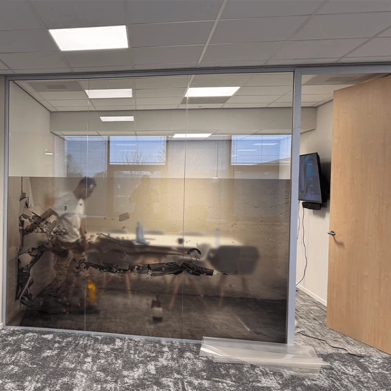3m clear view folie voor kantoor - Raamfolie Sign Company