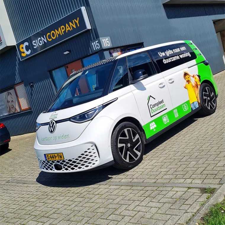 Bedrijfsbus en boot wrap-project van Sign Company