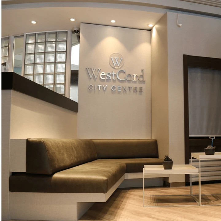 Akoestisch paneel textieldoek hotel interieur WestCord City Centre - Sign Company