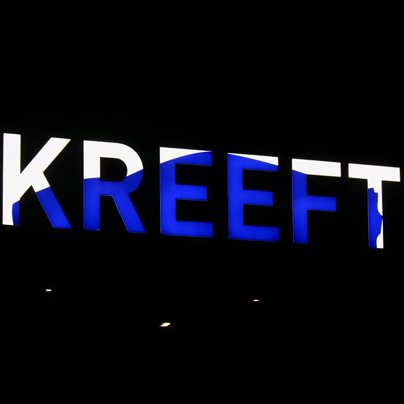Led reclameletters met acrylaat - Gevelreclame Sign Company