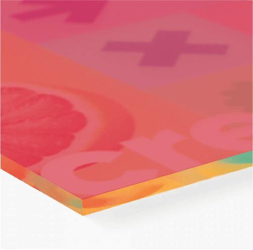 Plexiglas reclamebord