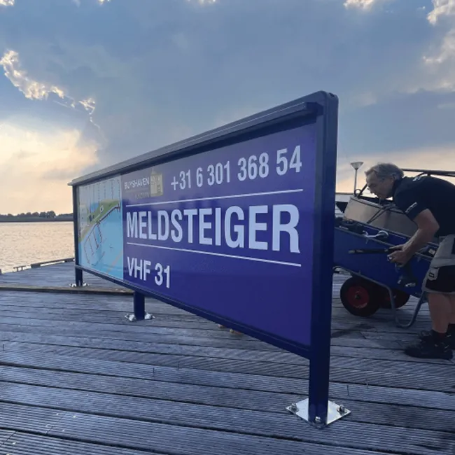 Havenmeesterbord Buyshaven bewegwijzering