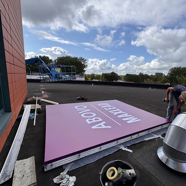 Installatie spanframe