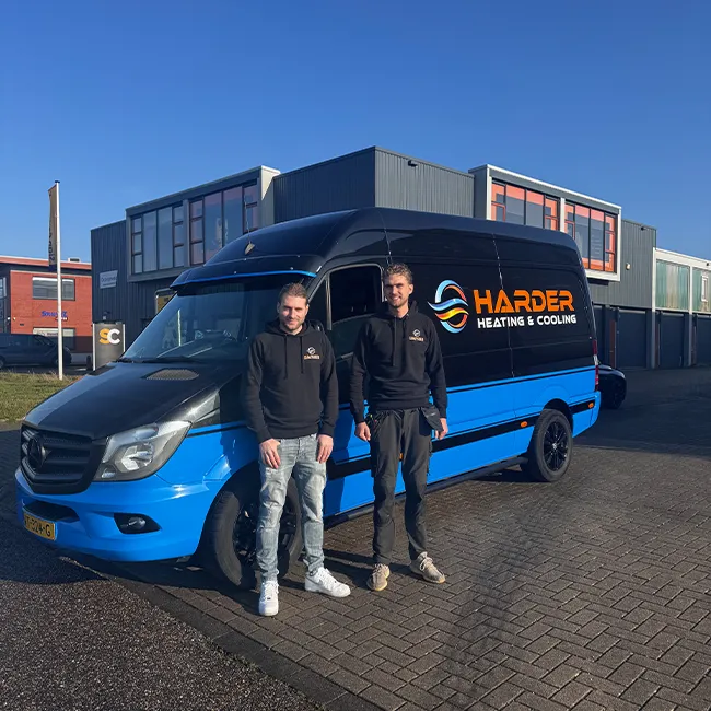 Halve wrap Mercedes Sprinter teamfoto bedrijfswagen Sign Company
