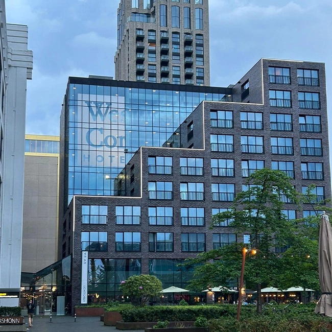 Raamsticker WestCord Hotel patroon design