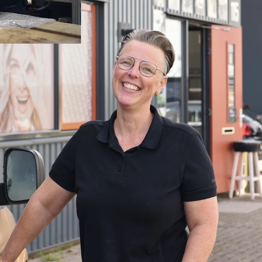 Yvonne, grafisch vormgeefster bij Sign Company