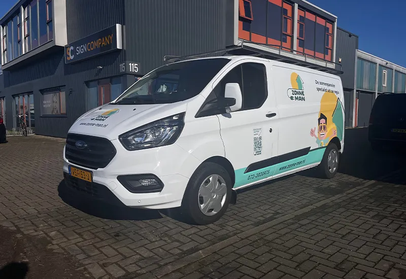 Bestickering ford transit - Autobelettering Sign Company