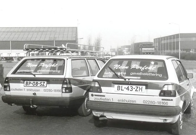 Oude golf sticker - Autobelettering Sign Company