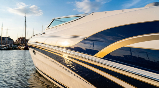 Boot laten bestickeren aan het IJsselmeer