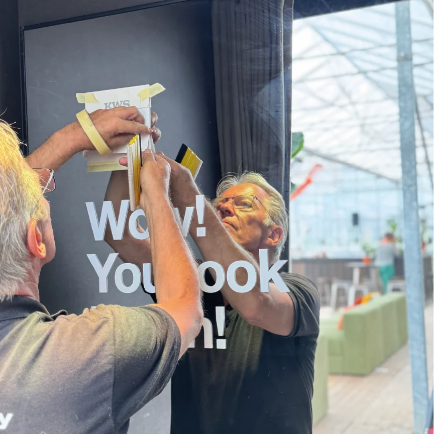 Spiegel bestickeren Popfest evenement