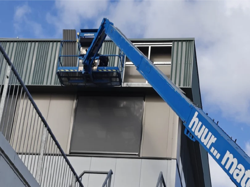 Lichtreclame bij Syngenta in Enkhuizen