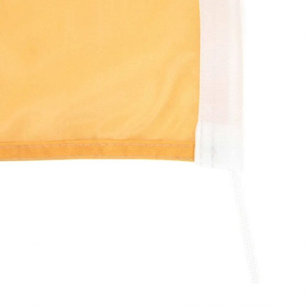Gevelvlag, detail van de gestikte zoom