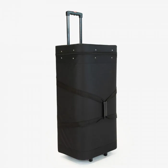Koffer op wielen voor vervoer van de pop-up wand